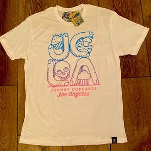 White Johnny Cupcakes Los Angeles shirt